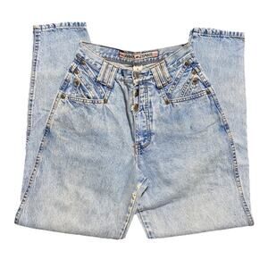 Vintage Zena Woman’s Denim Jeans Distressed Size 24/31 Made In USA 90s Retro